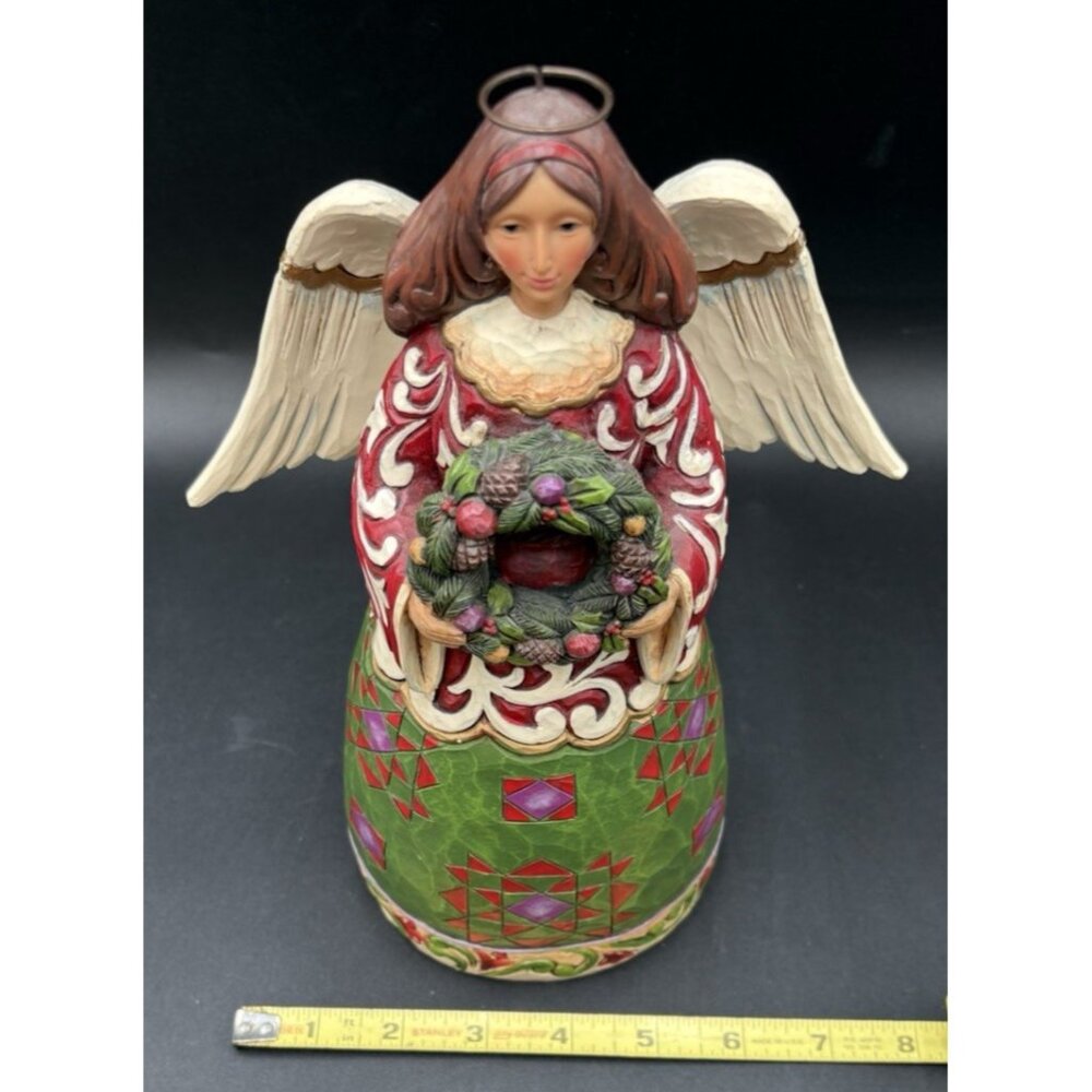 Jim Shore Enesco 10.25” Angel Prepare for Christmas Joy 2012 Collector 4027719 - Picture 6 of 9